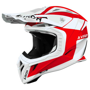 Airoh Aviator Ace 2 Iron rot weiss Gr. XL 61/62