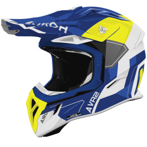 Airoh Aviator Ace 2 Shield blau weiss gelb Gr. L 59/60