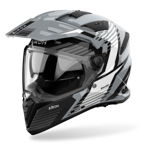 Airoh Bandit Spicy grau schwarz weiß Gr. L 59/60
