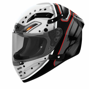 Airoh Connor Masker schwarz grau rot Gr. M 57/58