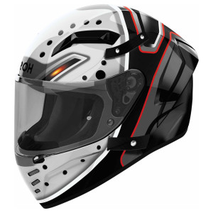 Airoh Connor Masker schwarz grau rot Gr. L 59/60