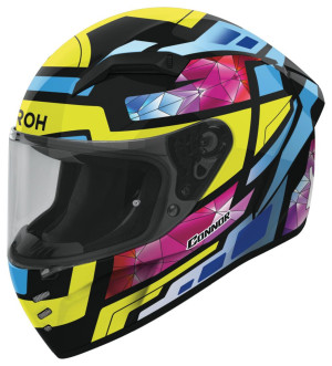 Airoh Connor Stellar gelb blau pink Gr. M 57/58