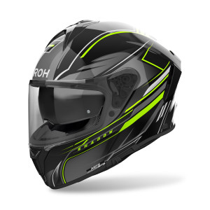 Airoh Spark 2 Shadow schwarz grau fluo gelb Gr. L 59/60