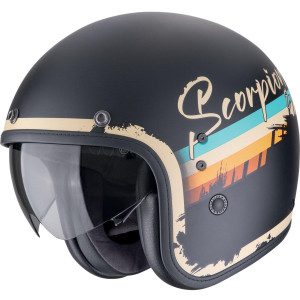 Scorpion Belfast Evo Helm ADONIS Matt Schwarz Beige Gr. XL 60/61