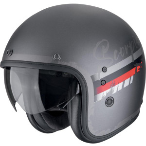 Scorpion Belfast Evo Helm ADONIS Silber Matt Rot Gr. XL 60/61