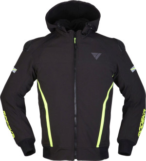 Modeka Clarke Sport Hoodie Schwarz Gelb Gr. M