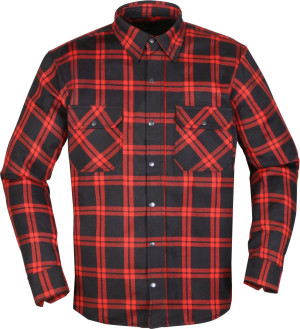 Modeka COLDEN Motorradjacke Shirt schwarz rot Gr. L