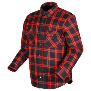 Modeka COLDEN Motorradjacke Shirt schwarz rot Gr. L