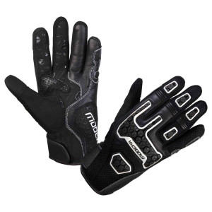 Modeka DRACON Motorradhandschuhe schwarz weiß Gr. 12 / 3XL