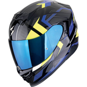 Scorpion Exo-520 Evo Air SENSUS Schwarz Blau Neon Gelb Gr. M 57/58