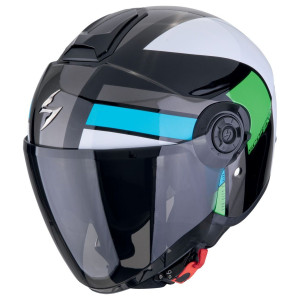 Scorpion EXO-CITY II 2 BLUR Schwarz Weiss Grün Gr. L 58/59