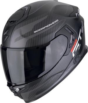 Scorpion Exo-GT SP Air Helm FLEX Matt Schwarz Silber Gr. XL 61/62