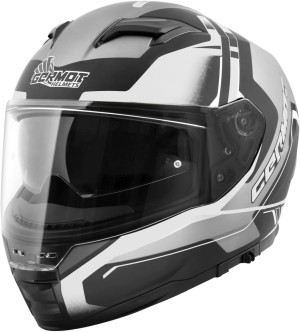 Germot GM 350 Integralhelm matt schwarz grau weiß Gr. XL 61/62