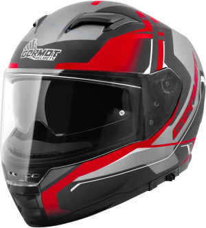 Germot GM 350 Integralhelm matt schwarz rot Gr. XL 61/62