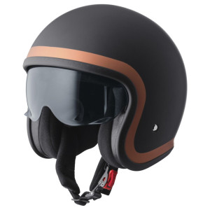 GMS Ride Jethelm schwarz matt bronze Gr. XL 61/62