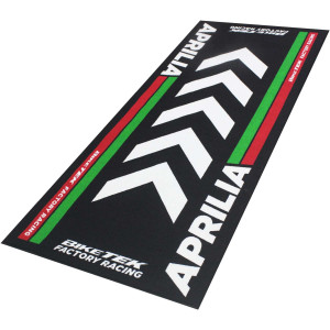 Biker Outfit Motorradteppich Aprilia Werkstatt Garagenmatte