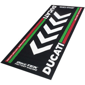 Biker Outfit Motorradteppich Ducati Werkstatt Garagenmatte