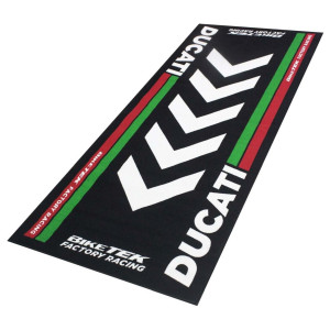 Biker Outfit Motorradteppich Ducati Werkstatt Garagenmatte