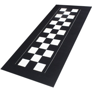 Biker Outfit Motorradteppich Checker Board Werkstatt Garagenmatte