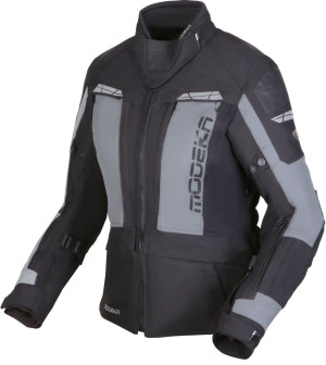 Modeka HYDRON LADY Motorradjacke schwarz grau Gr. 40