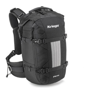 Kriega Motorradrucksack R25 Modell 2024 wasserdicht mit Quadloc-Gurtsystem