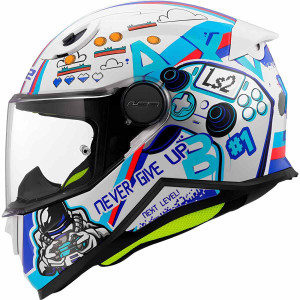 LS2 FF812 KID Kinderhelm Next Level weiss Gr. S 47/48