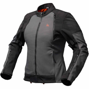 Modeka Muva Lady Motorradjacke dunkelgrau schwarz Gr. 42
