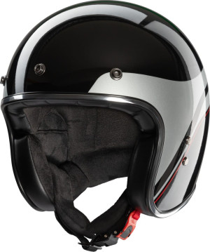 Redbike Jethelm RB-804 Evolution schwarz metallic silber Gr. M 57/58