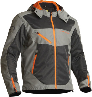 Lindstrands REXBO Motorradjacke grau orange Gr. 54