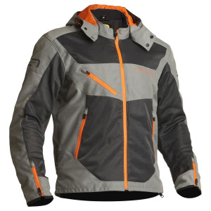 Lindstrands REXBO Motorradjacke grau orange Gr. 54