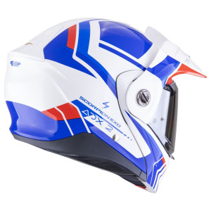 Scorpion ADX-2 Helm LEWIS weiß blau rot M 57/58