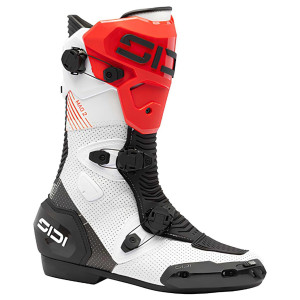 Sidi MAG-2 Air Racing-Motorradstiefel weiß schwarz rot Gr. 44