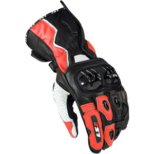 LS2 Swift Handschuhe schwarz weiss rot Gr. M / 8