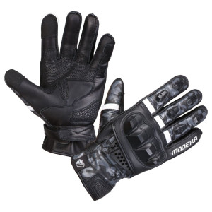 Modeka VALYANT Motorradhandschuhe schwarz weiß Gr. 12 / 3XL