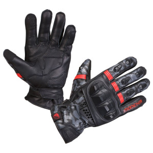 Modeka VALYANT Motorradhandschuhe schwarz rot Gr. 11 / XXL