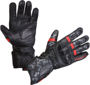 Modeka VALYANT PRO Motorradhandschuhe schwarz rot Gr. 11 / XXL