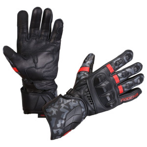 Modeka VALYANT PRO Motorradhandschuhe schwarz rot Gr. 8 / M