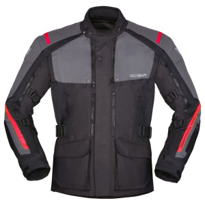 Modeka VARUS Motorradjacke schwarz dunkelgrau Gr. M