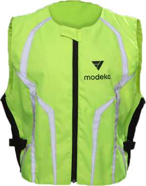 Modeka Fahrschule Sicherheitsweste neon gelb Gr. 4XL