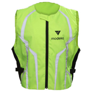 Modeka Fahrschule Sicherheitsweste neon gelb Gr. 4XL