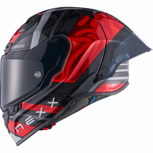 Nexx X.R3R Swirl rot silber Gr. XL 61/62