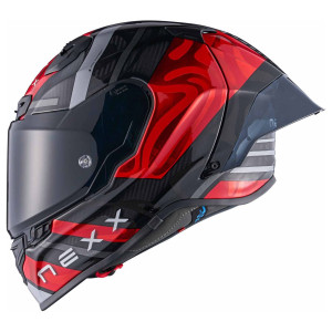Nexx X.R3R Swirl rot silber Gr. XL 61/62