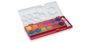Deckfarbkasten aquaplus 12er red