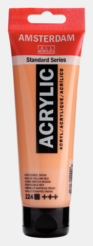 Amsterdam Acrylfarbe 120 ml Neapelgelb Rot