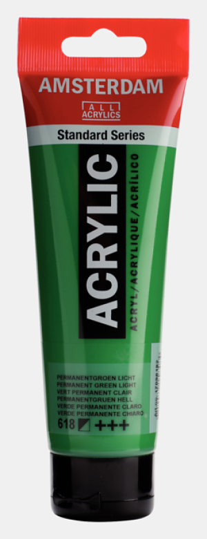 Amsterdam Acrylfarbe 120 ml Permanentgrün hell