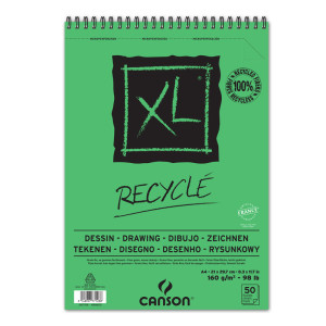CANSON XL A4 Recycled Spiralbindung oben
