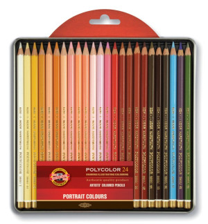 Polycolor Portait Künstlerfarbstift 24er Set