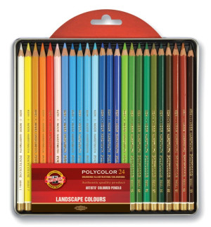 Polycolor Landschaft Künstlerfarbstift 24er Set