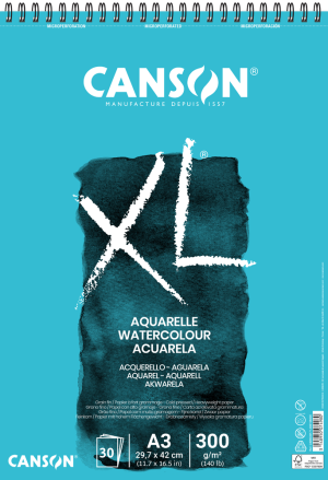 CANSON XL A3 Aquarelle Spiralbindung oben
