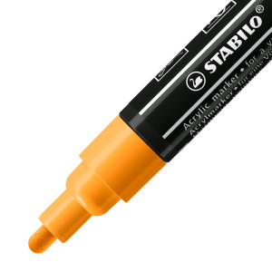 Acrylmarker - STABILO FREE Acrylic - T300 Rundspitze 2-3mm - Einzelstift - orange